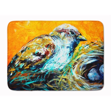 Carolines Treasures Look at the Birdie Machine Washable Memory Foam Mat MW1158RUG